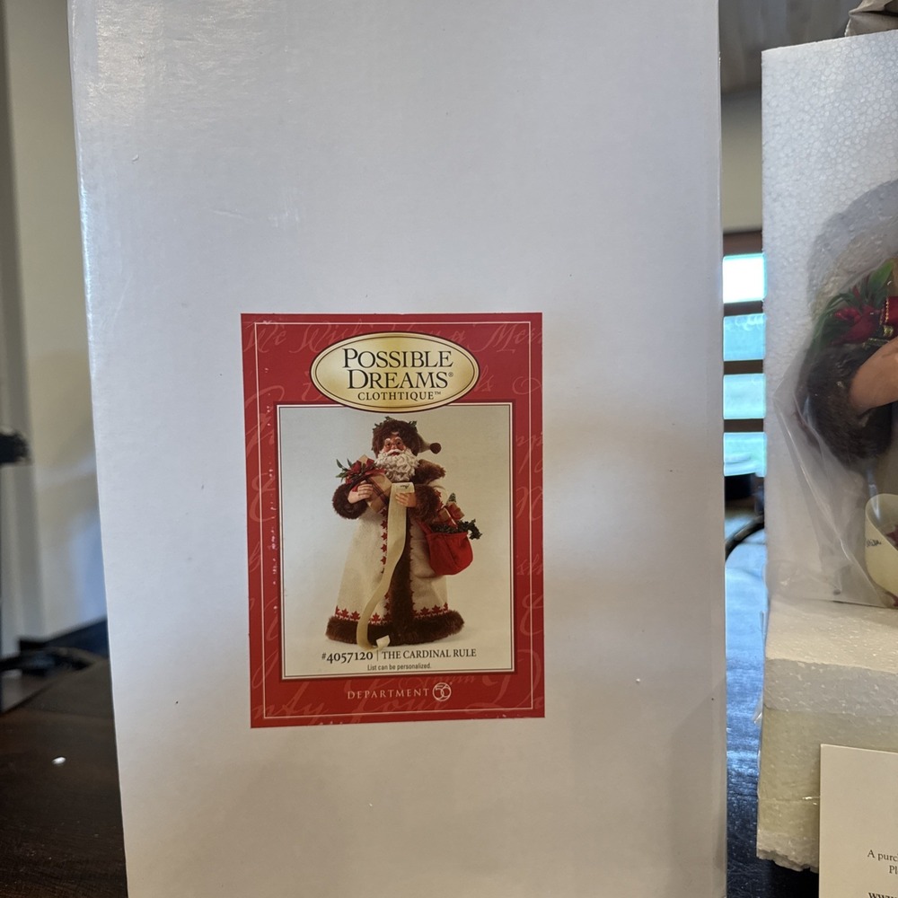 DEPT 56 POSSIBLE DREAMS 2017 "THE CARDINAL RULE " #4057120D‎  Approx 11" NIB